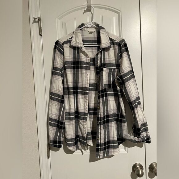 Aeropostale Plaid Long Sleeve Button-Up Shirt – Size Medium, Pre-Owned - Picture 4 of 7